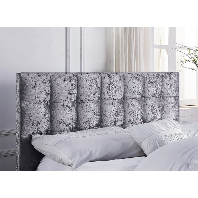 Top Pick Upholstered Ottoman Velvet Texture Bed Frame SILVANNA Modern Luxury for Hotel Bulk Buy Suitable for Both Gender