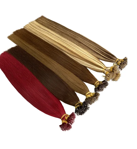 Wholesale Nano Bead Human Hair Extension, Remy European Nano Tip Hair Dark Brown, Customized Balayage Nano Ring Hair Extension