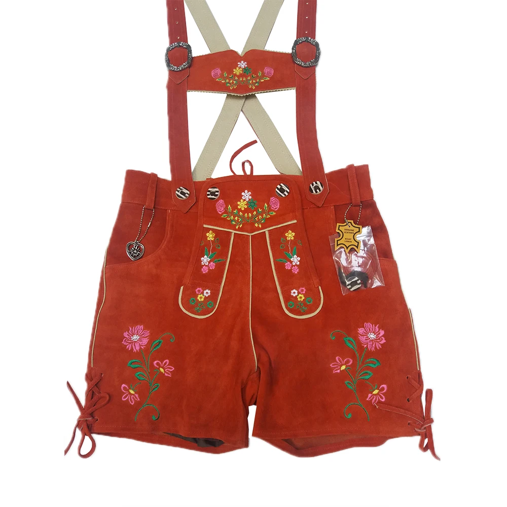 Composite Women Bavarian lederhosen Oktoberfest latest Shorts Cheap Price women short lederhosen / plus size lederhosen