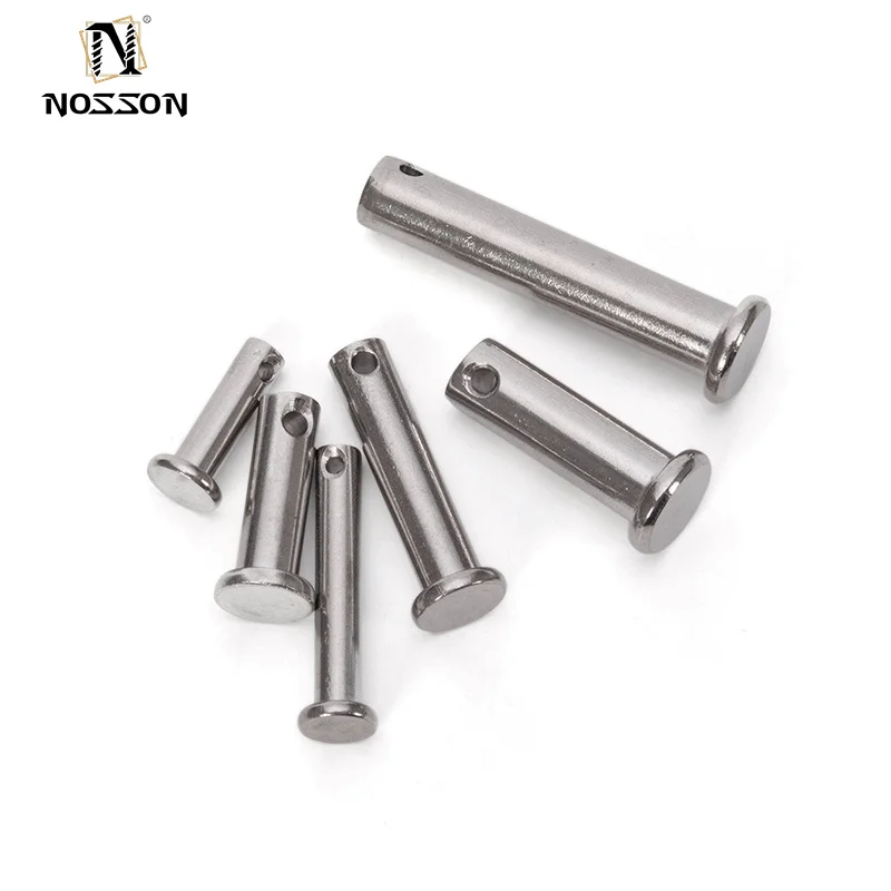 304 316 Stainless Steel flat cylindrica Round head Dowel clevis cam lock shear pin Shaft with hole positioning B-type pins