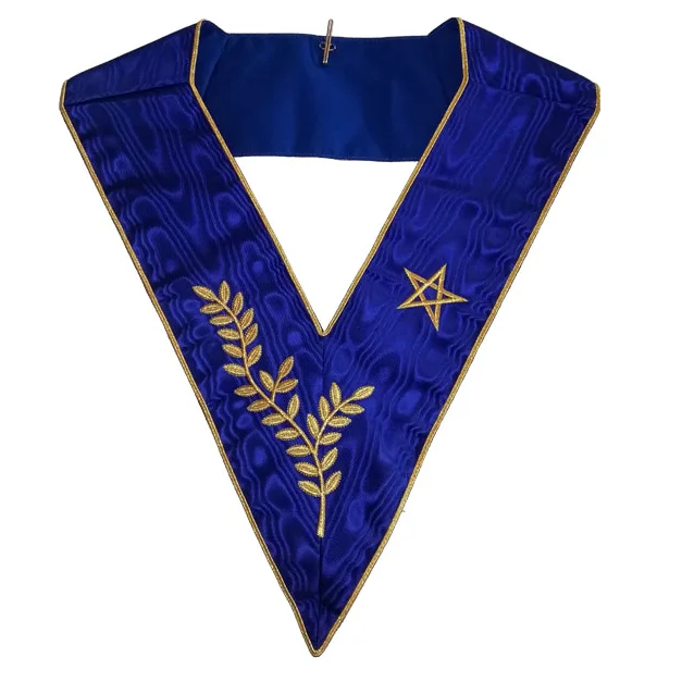 Customized Design Mason Regalia Collars In custom Color With Embroidery Badges Masonic Regalia Collar