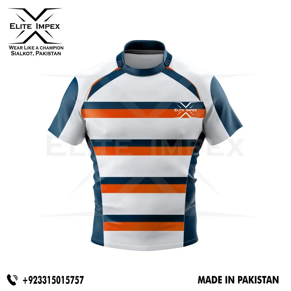 Design Your Custom Team Wear Custom Printing Rugby Uniform Factory Made Wholesale Price Quick Dry Rugby Uniform