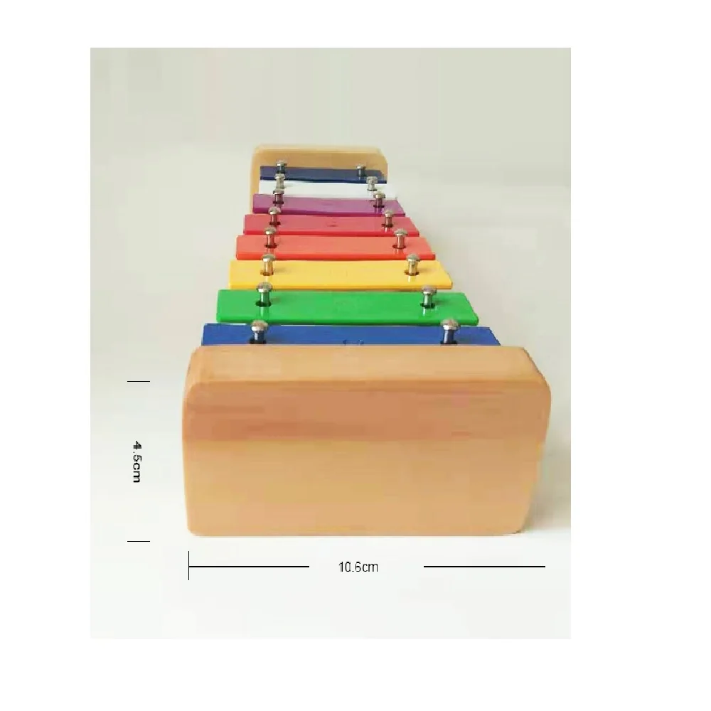 Wholesales Competitive Price Offline Reliable Store Online Toy Instruments Coloured Mini 8 Tone Metallophone from Singapore