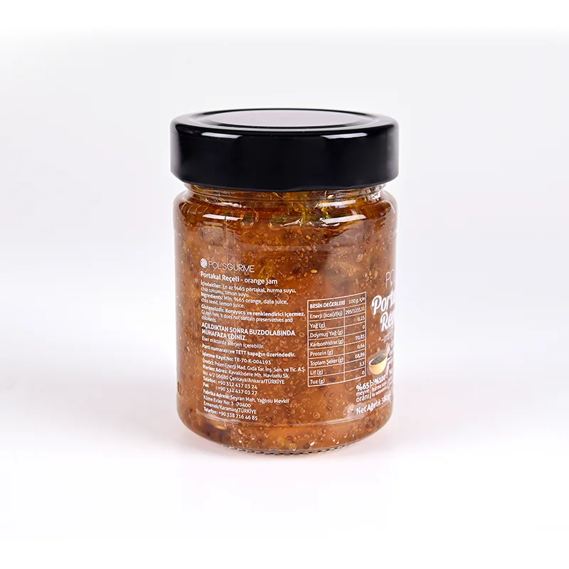 Orange Marmelade Fruit Preserves Organic Natural Gourmet Level No Sugar Fresh Jams Best Selling Grade Pure Healthy