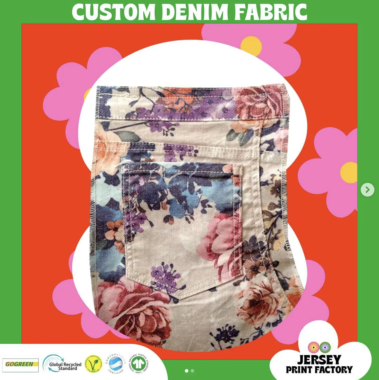 Print your design on Denim - Create your own denim fabric