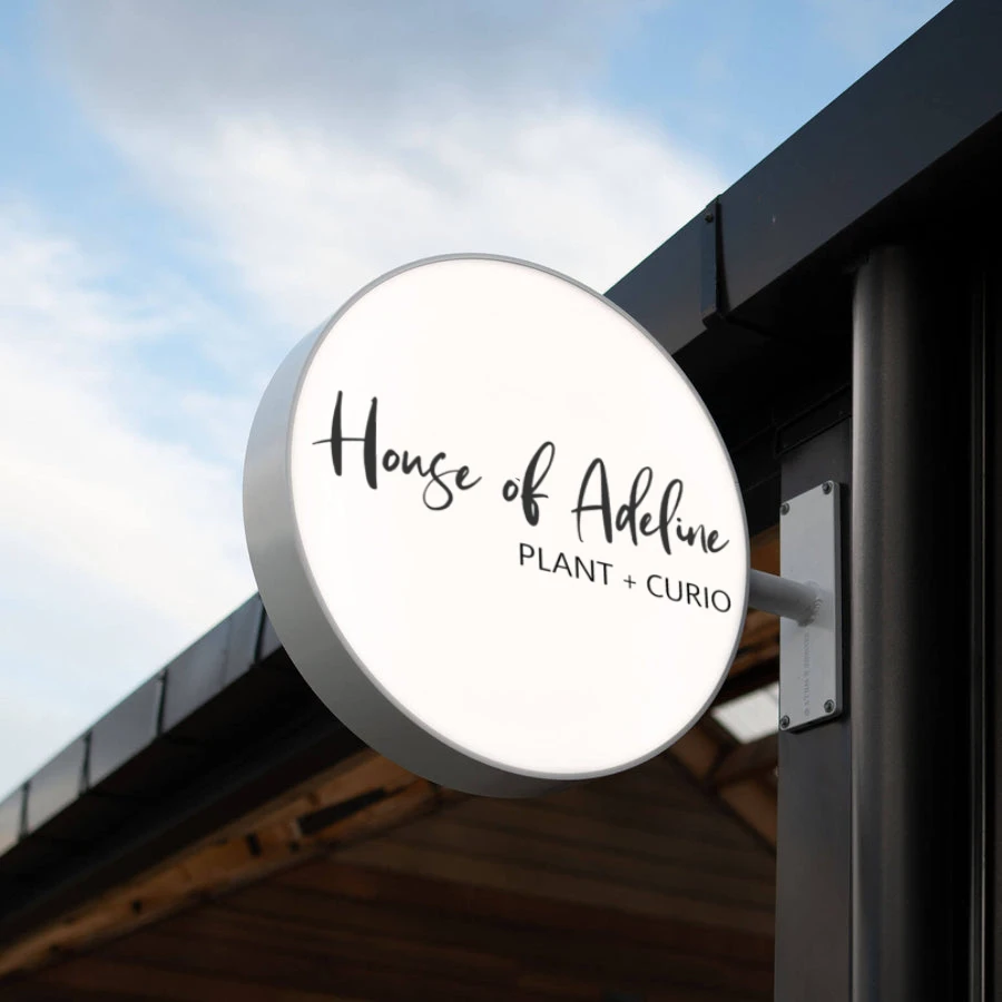 Hot selling 3D logo Lightbox UV Printed Dual Sided Wall Business signs custom outdoor signage Shop Street Signage