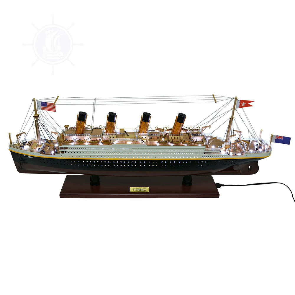 Titanic Painted with Lights Wooden Model Ship fully assembled display ship model nautical decor for home and office decoration