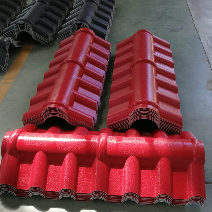Huazhijie ASA Pvc Resin Roof Tile Upvc Roof Sheet Pvc Tile Roof