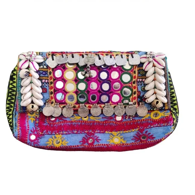 Ladies Shoulder Banjara Bag Custom Luxury Vintage Embroidery Clutch Bag for Women Shopping Evening Shoulder Bags Wholesale 2023