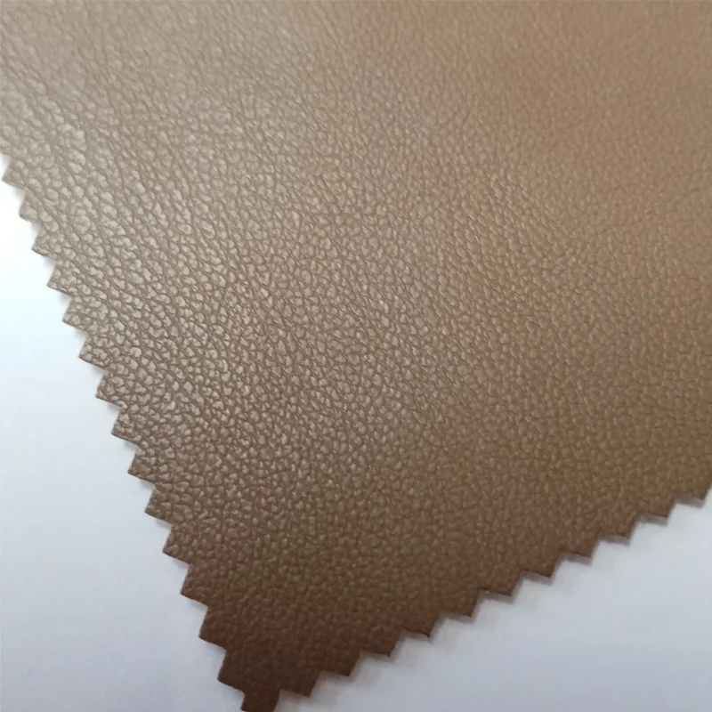 PU Vegan Microfiber Synthetic Faux Textile Leather Material Imitation Protein Leather Fabric For Clothes