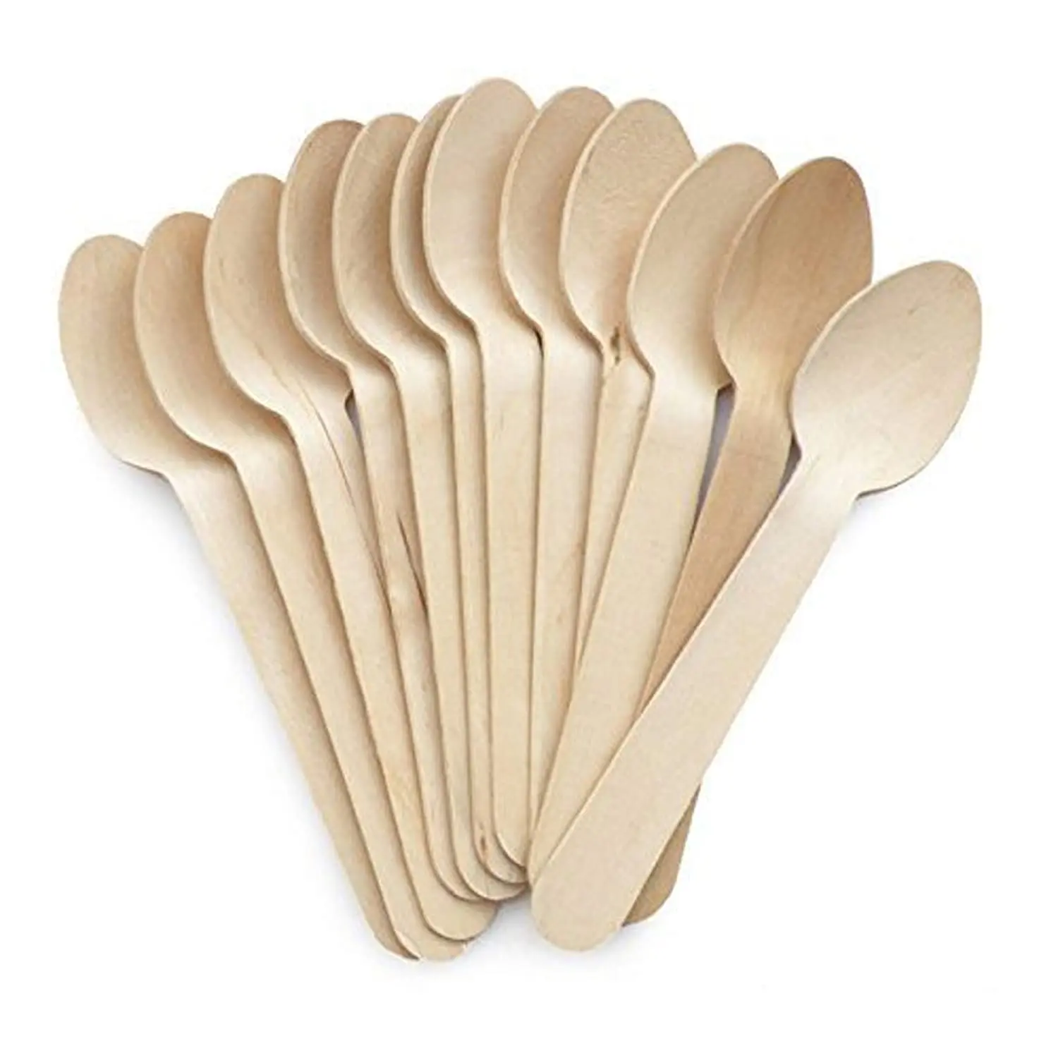 Wholesale Disposable Wooden Spoon OEM Custom Packaging Eco-Friendly Wooden Disposable Cutlery for Picnic Vietnam Manufacturer