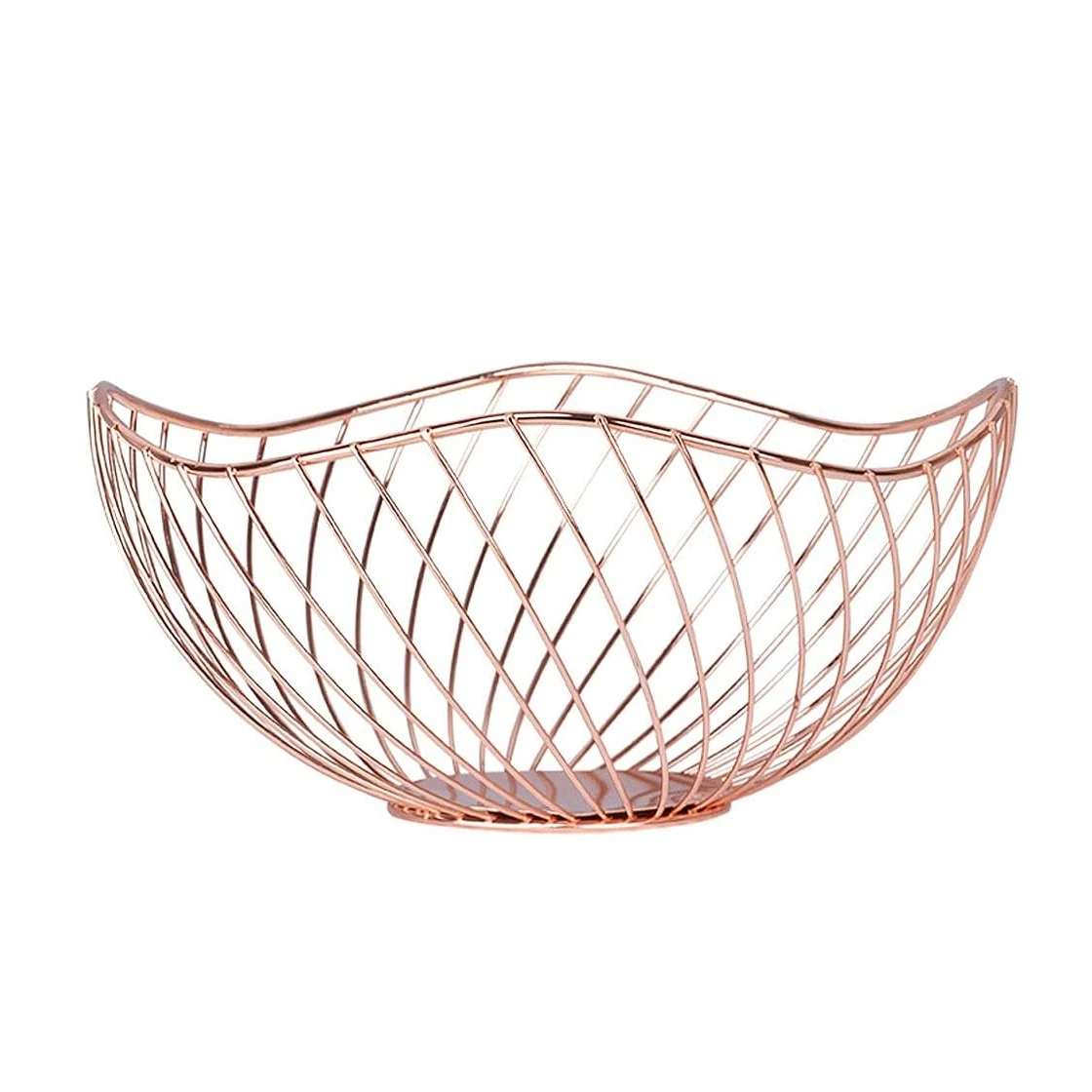 Gold Customized Modern Design Metal Fruits Basket Handmade Iron Table Decor for Home Kitchen for Food Storage Party Occasions