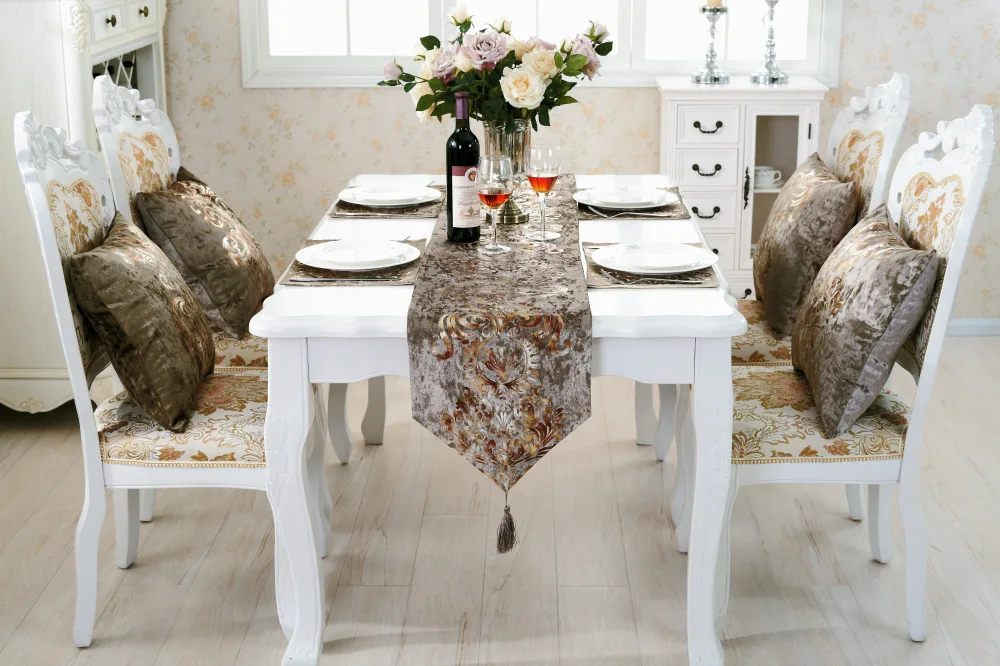 Table runners tablecloths  fancy wedding luxury table runner with place mats table runner set