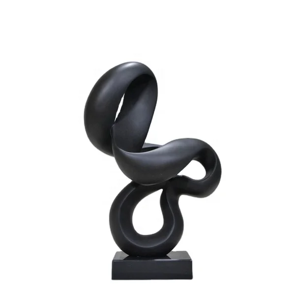 Unique finished Handmade Black Wood Grain Resin Crafts Artwork Home Decor Art Sculpture for Sale