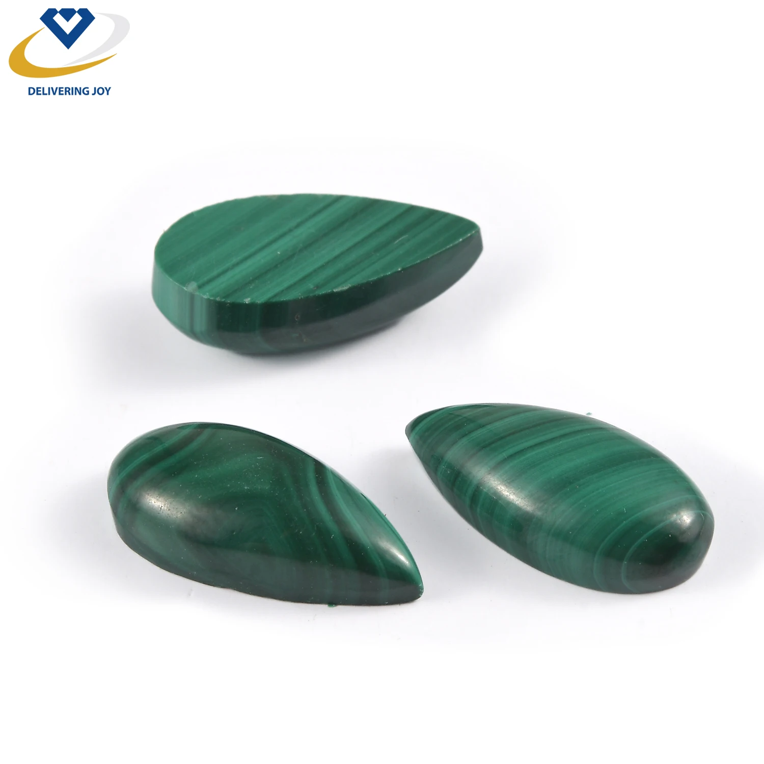 Natural Malachite 16x8mm Pear Cabochon Smooth Loose Calibrated Gemstone Wholesale High Quality Malachite Stone Manufacturer