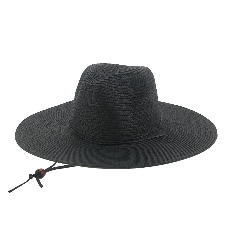Оптовая продажа стильная модная летняя шляпа Sombreros с индивидуальным логотипом унисекс Тканые Пляжные соломенные шляпы большими полями для защиты от солнца