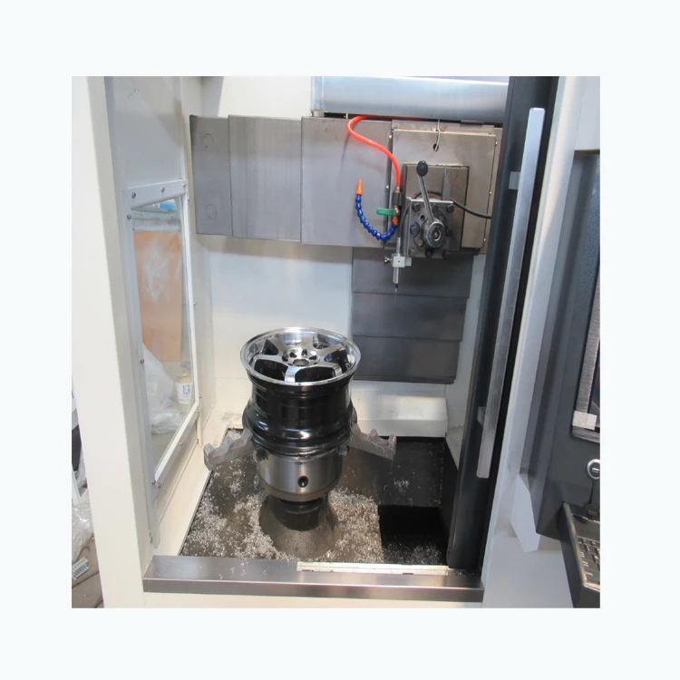 New wheel polishing machine car alloy rim repair CNC lathe WRC28VM vertical wheel hub CNC lathe