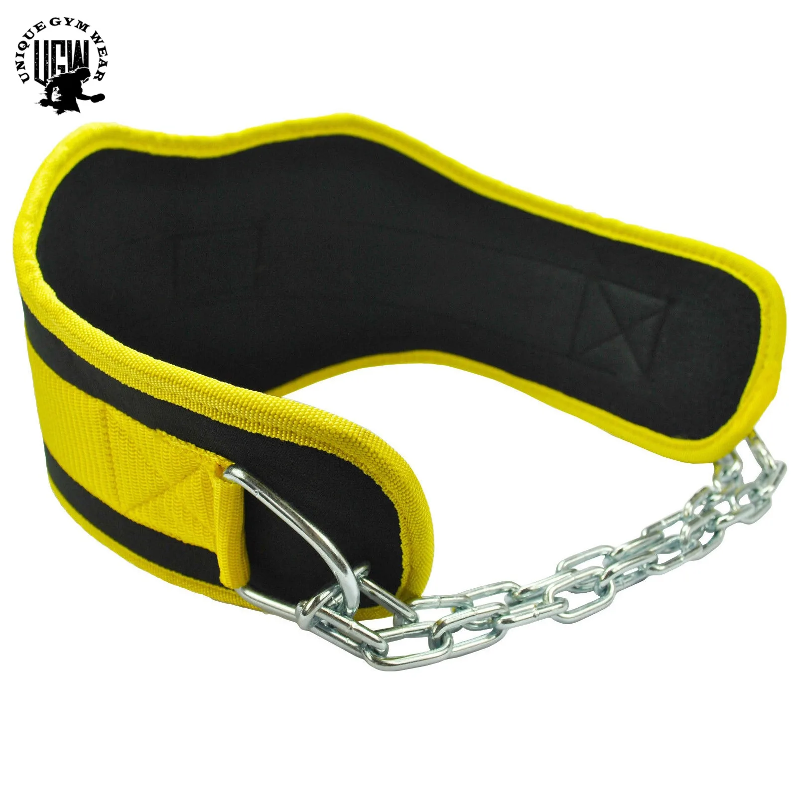 Custom New Product Power lifting Dip Belt Fitness Gym Training Weight Lifting Belt with Chain For Men