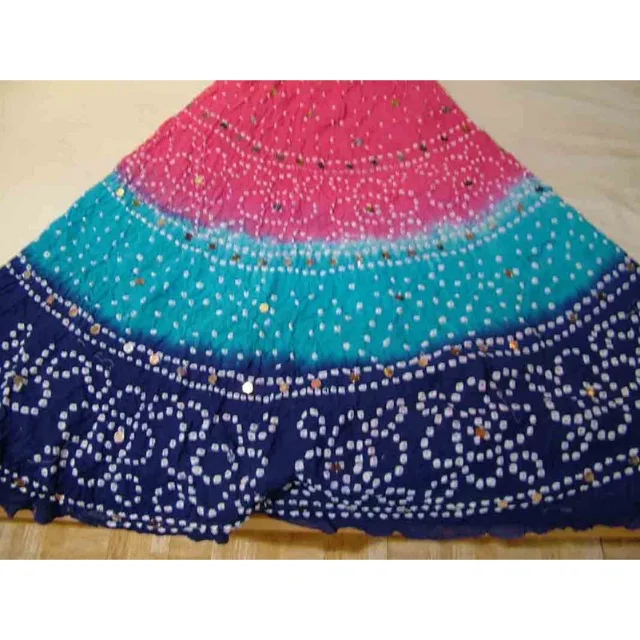 New Fashion Style bohemian multi-shade  Women Skirt Tassel Elastic Waist Female A line Long Skirt Spring Summer Ladies Skirts