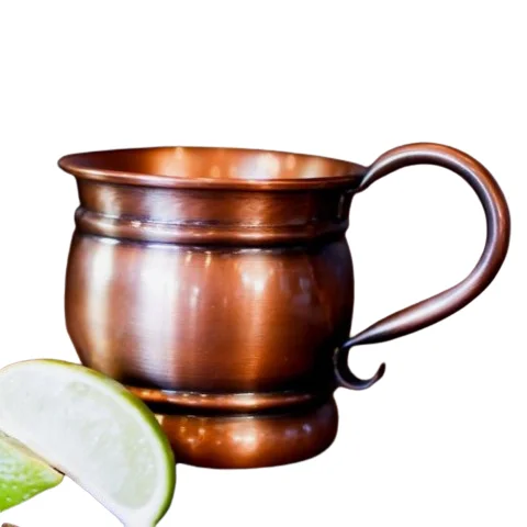 Factory Direct Designer Handle Moscow Mule Mugs 18 oz Copper Mug with Brass Handle Chilled Drinks Cocktails Cups