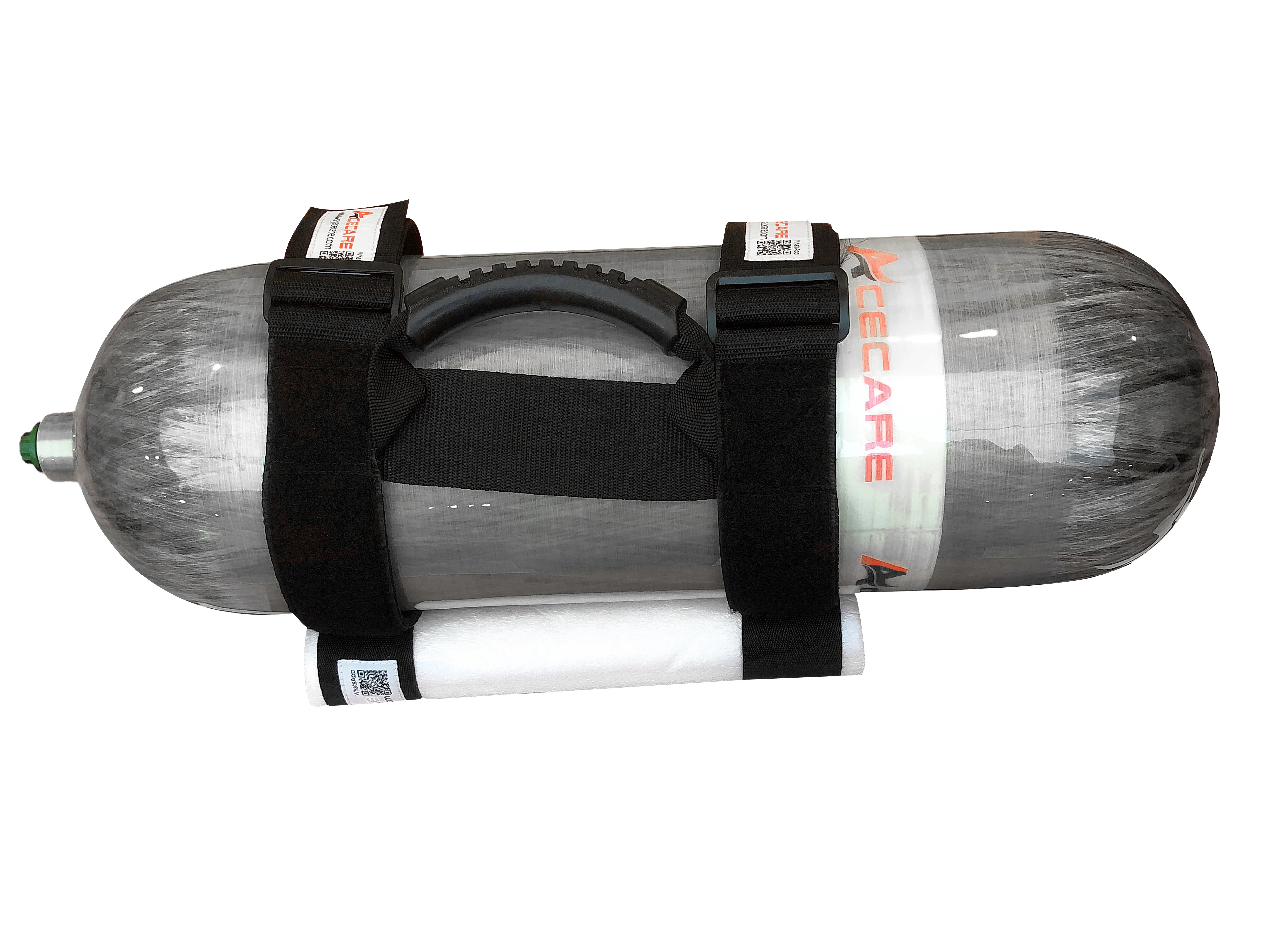 Acecare 6.8L/9L/12L Air Tank Strap Adjustable Portable Handle Scuba Diving Carrier Carbon Fiber Cylinder Holder