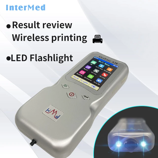 OEM ODM Rechargeable Breath Alcohol Tester 3.2 Inch Touch Screen Breathalyzer  Fuel Cell Sensor