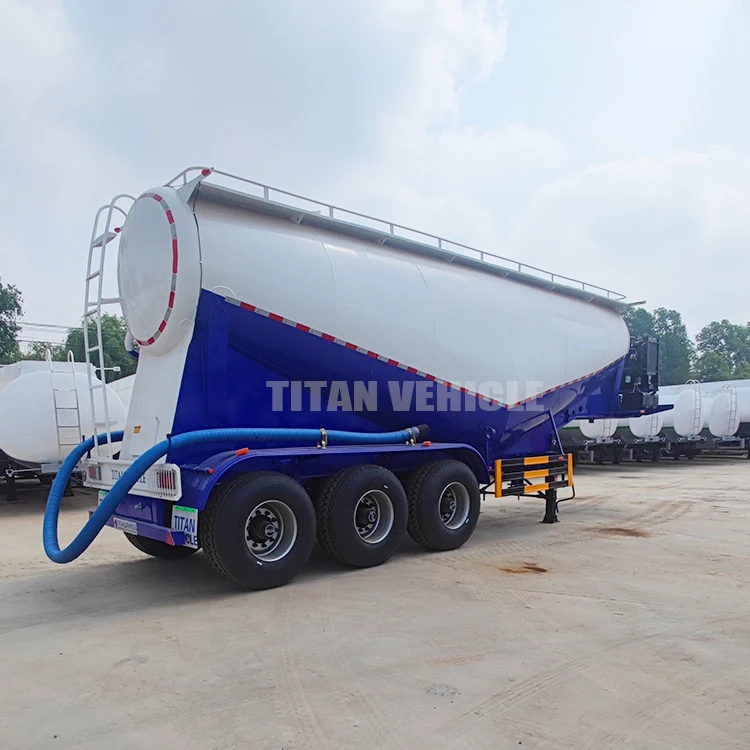 Brand New 3 Axle 40ton 50ton V Type Bulk Cement Tanker Trailer Dry Powder Cement Bulker