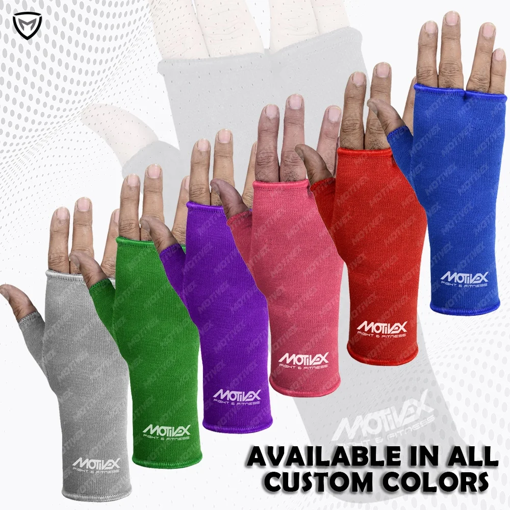 Elasticated Inner Gloves Boxing MMA Stretch Fighting Gear Fist Training Equipment Hand Under Glove Pink Knuckle Protection