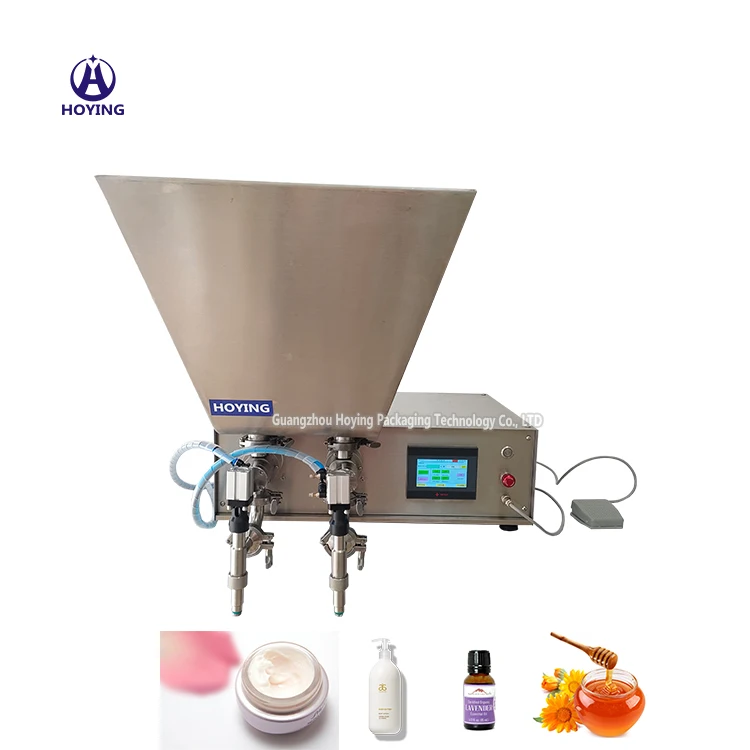 PLC control touch screen 316 stainless steel magnetic gear pump paste lotion cream skincare liquid filling machine