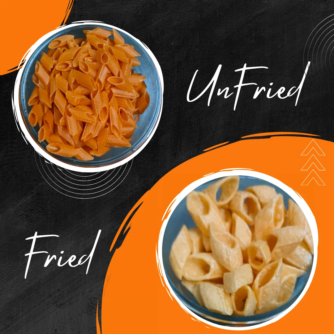 Coloured Unfried Fryums Grain Snacks Delicious and Healthy Snack Food