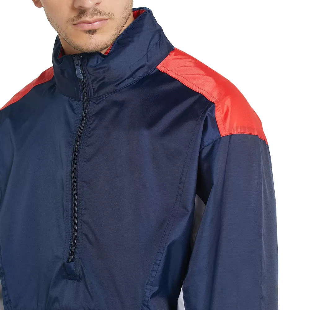 Men pattern windbreaker Jacket Customize color-block Anorak  jacket