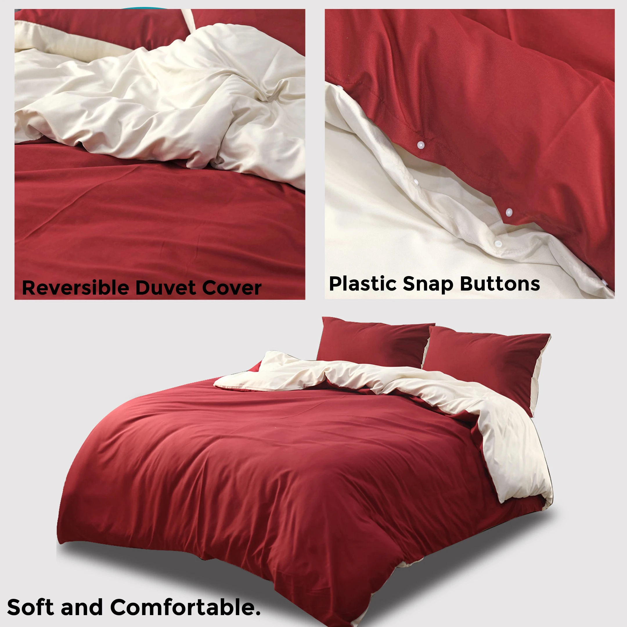 wholesale new simple 100% Cotton luxury reversible purple & silver solid color Quilt Duvet bed cover sheet Bedding