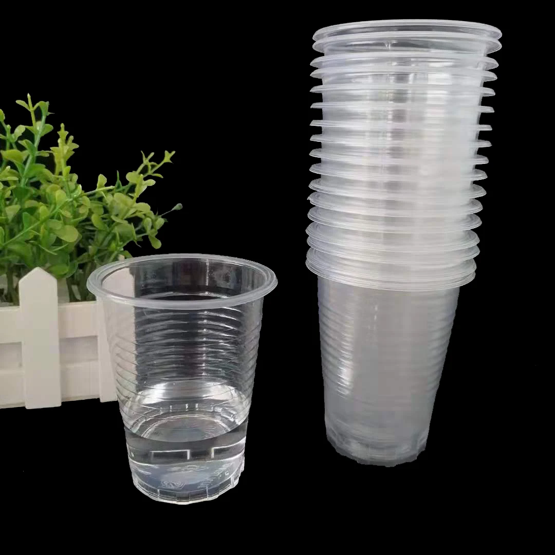 Disposable Plastic Coffee Tea Cups Sets Bubble Tea Takeaway PLA Cold Drink Cups Dessert Disposable cup for drinking