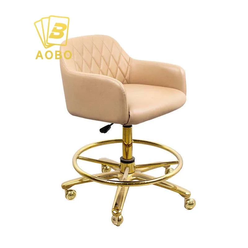 Luxury Casino Player Chair PU Leather + Metal Professional Casino Chair Adjustable Poker Chair For Gambling