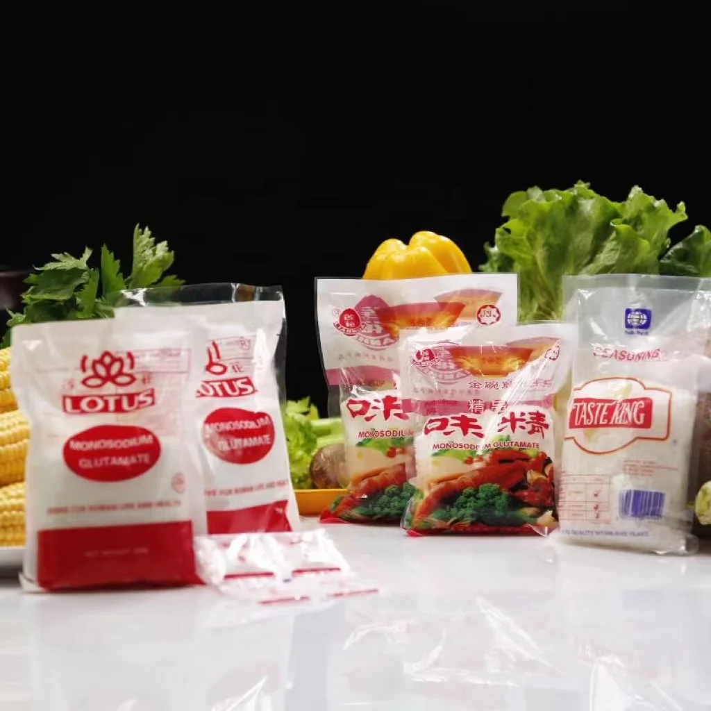 Monosodium Glutamate small sachets packing msg from manufacturers