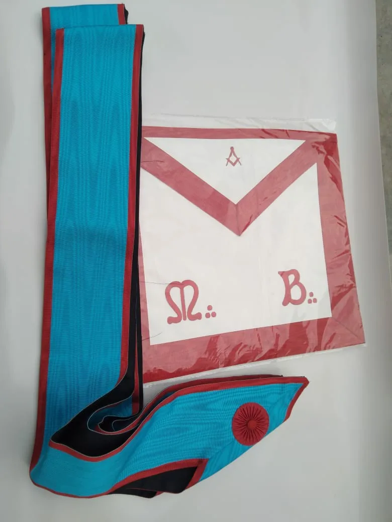 Masonic Regalia Associate Matron Star Purple Beautiful Wine Work Embroidery Bullion Sash