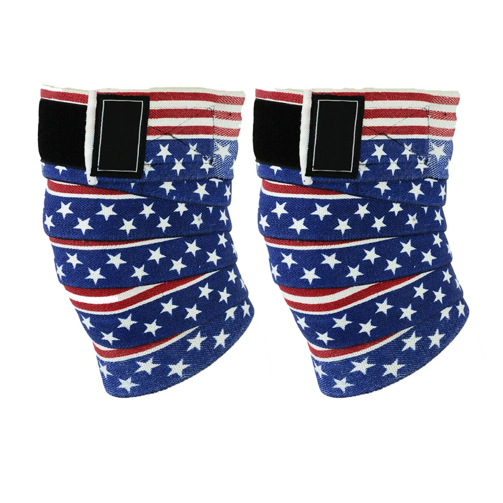 Knee Wraps Weight Lifting Bandage Straps Guard Powerlifting Support Sleeves Gym Knee Guard Support