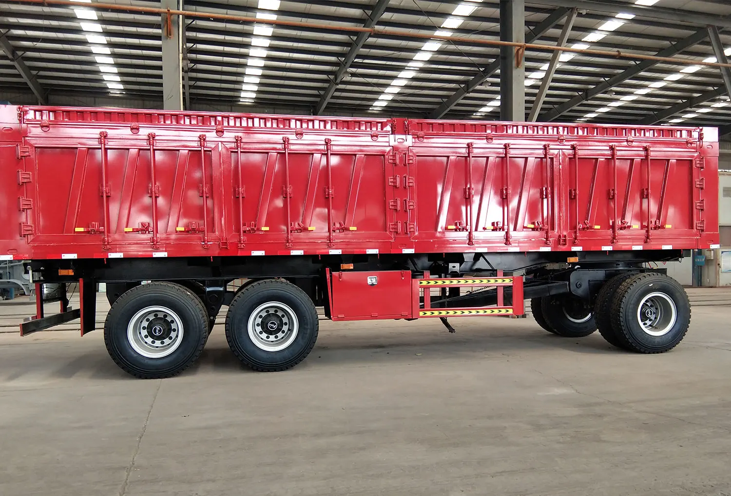 Customize Cheap Price Full Trailer 3 Axle 60 Ton Draw Bar Towing Dolly Cargo Draw Bar Trailer
