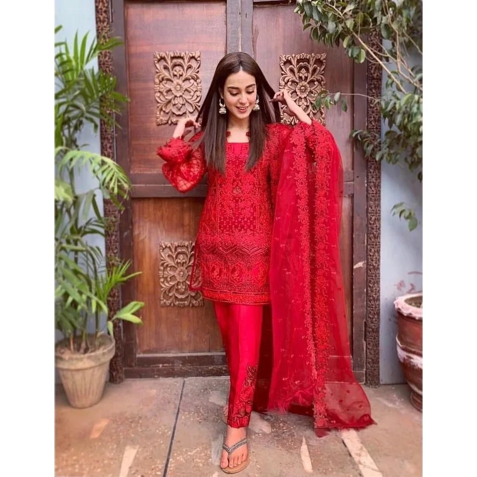 Индийская и Пакистанская одежда из Пакистана отличное качество платье Shalwar Kameez by WS INTERNATIONAL Новое цветное