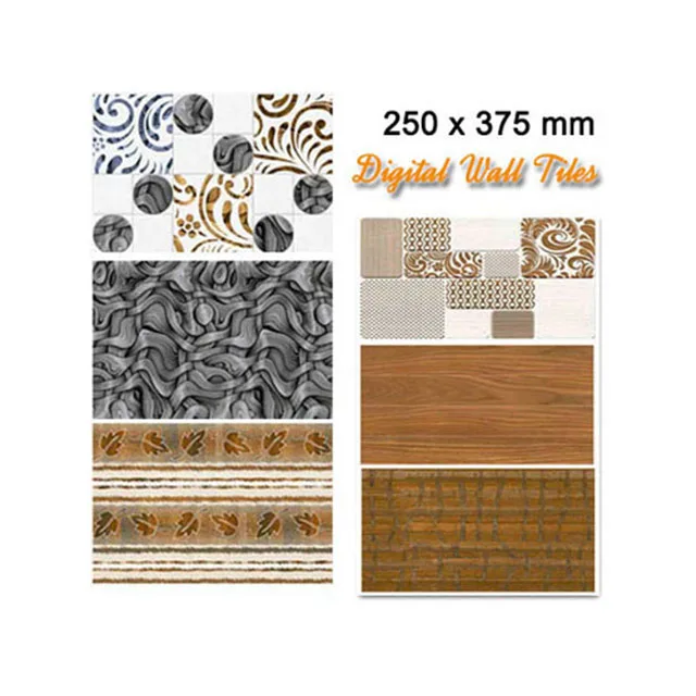 Elevation Wall Tile 250X375 mm Decorative Design Pattern Stone Wall Tile Interior Exterior Wall Tile