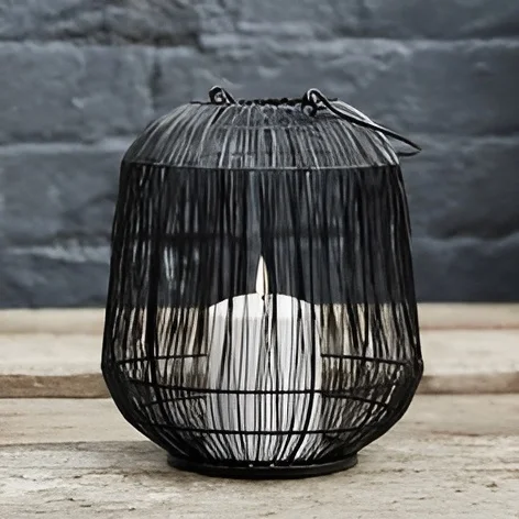 Elegant New Design Home Decorative Metal Wire Lantern Wholesale Designer Handmade Unique Metal Colorful Glass Decoration 2024