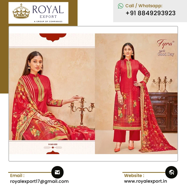 Wholesale Price Top Quality Wedding Wear Designer Pure Soft Cotton Printed Salwar Suit Collection from Indian Manufacturer