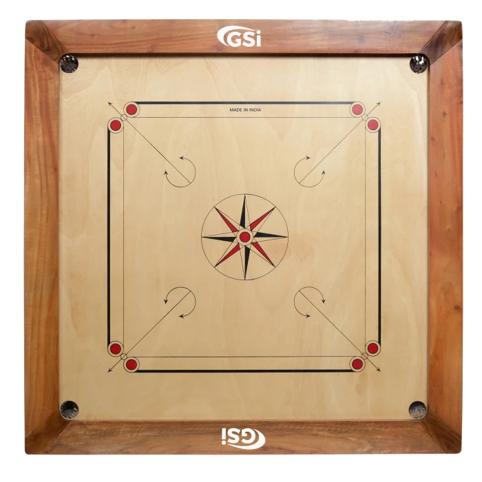 Border Size 3 X 2 inches Carrom Board Tournament Matte Natural