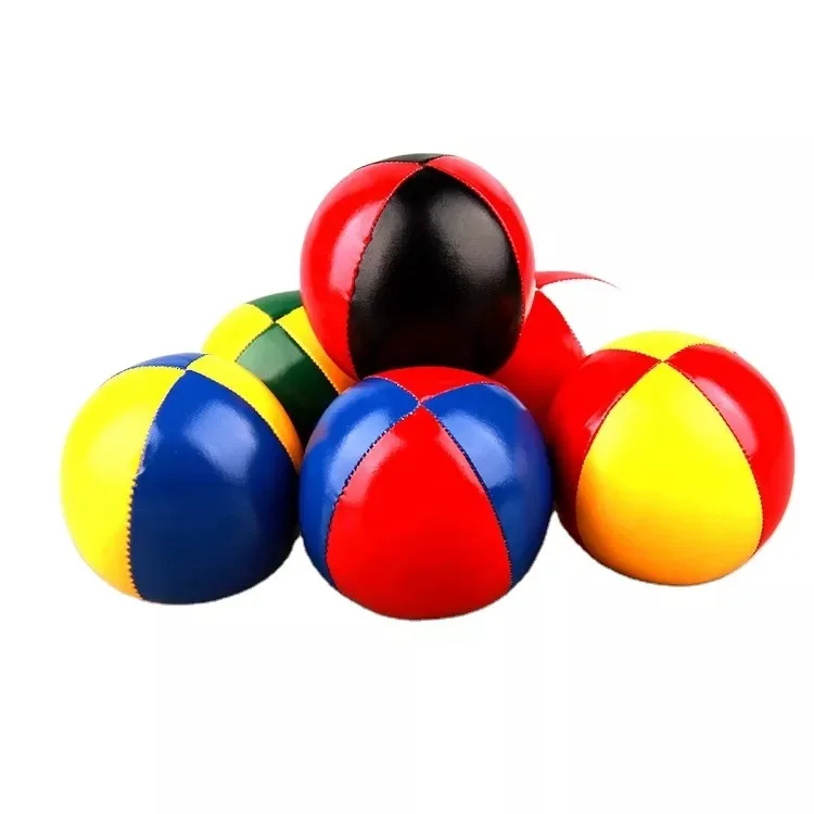 Juggling Ball Set Beginners Pu Soft Leather Juggle Clubs Bulk Personalized Multicolor Juggling Balls