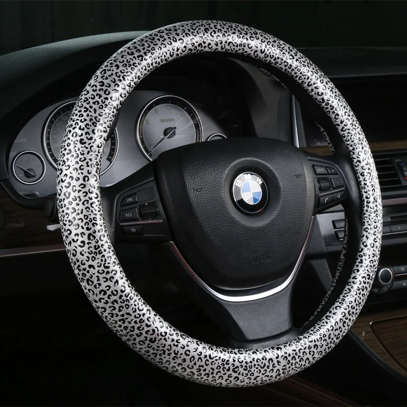 Auto parts promotion All season universal sport anti-skid pu designer car steering wheel steering wheel cover