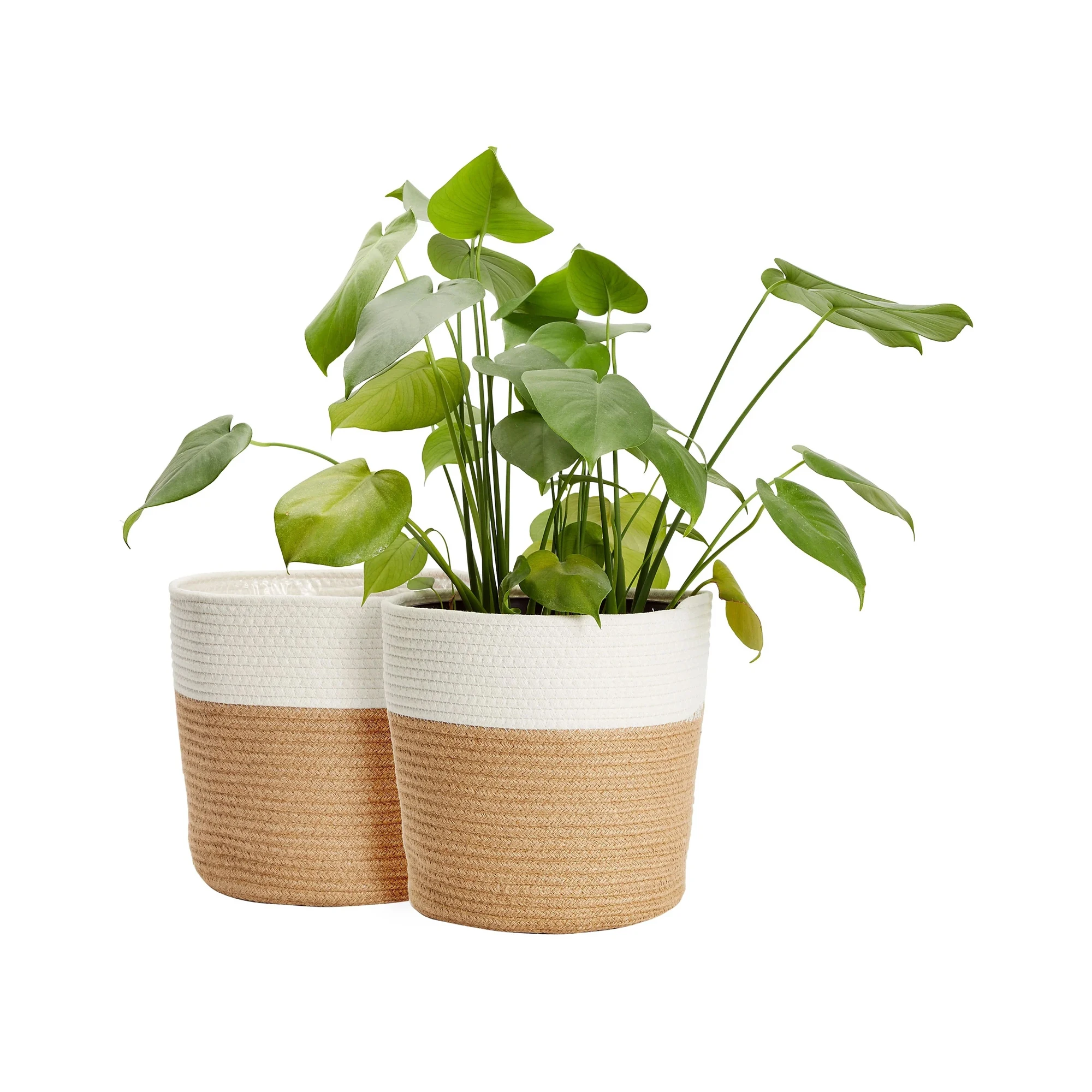 Handmade Jute Basket High Quality Export Oriented Modern Woven Basket Potted Home Decor Jute Planter Basket From Bangladesh