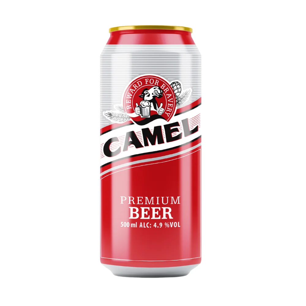 Camel Lager 500ml Sleek Cans Global Distribution OEM ODM Alcoholic Beer Product Category