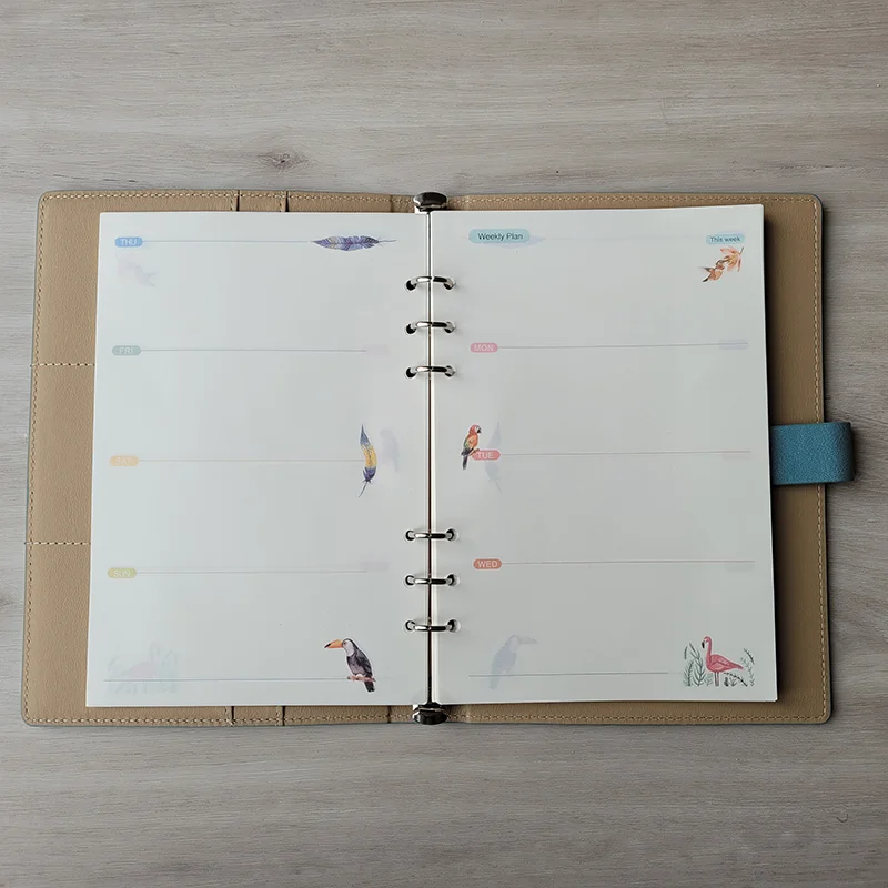 Manufacturer wholesale hard cover planner binder daily monthly weekly planner pad insert