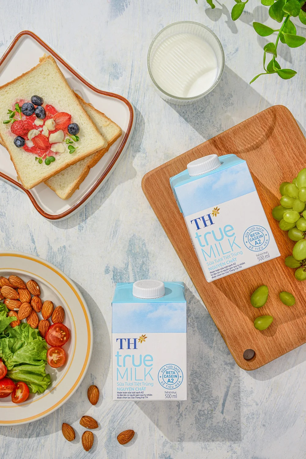 TH True молоко A2 500 мл стерилизованные молочные продукты бычье происхождение чистое органическое цельное свежее с сроком годности