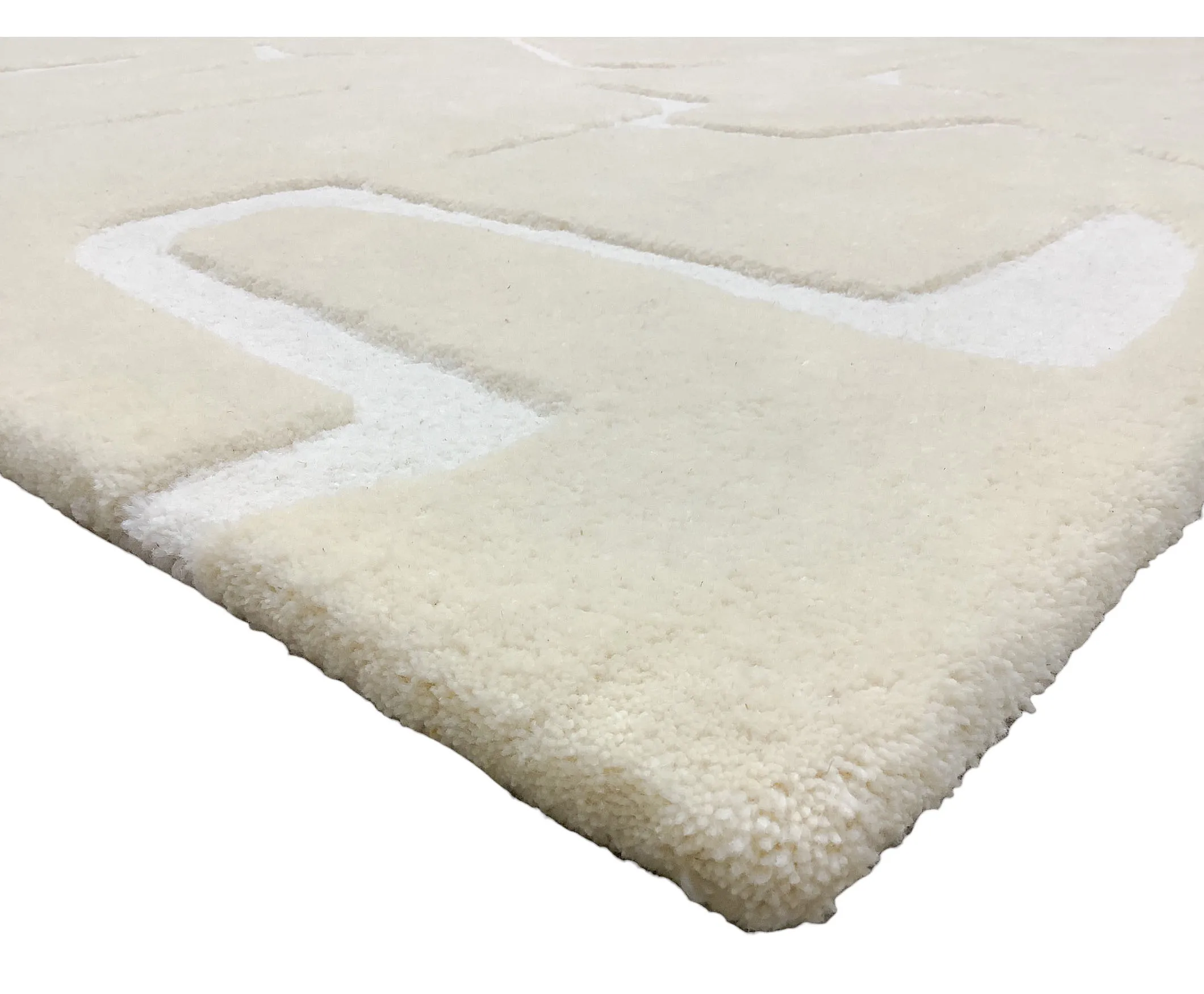 Luxury Hand Tufted Rug for Living Room I Woollen Fluffy Soft & Cozy Rug for Bedroom I Antislip Feature Rug